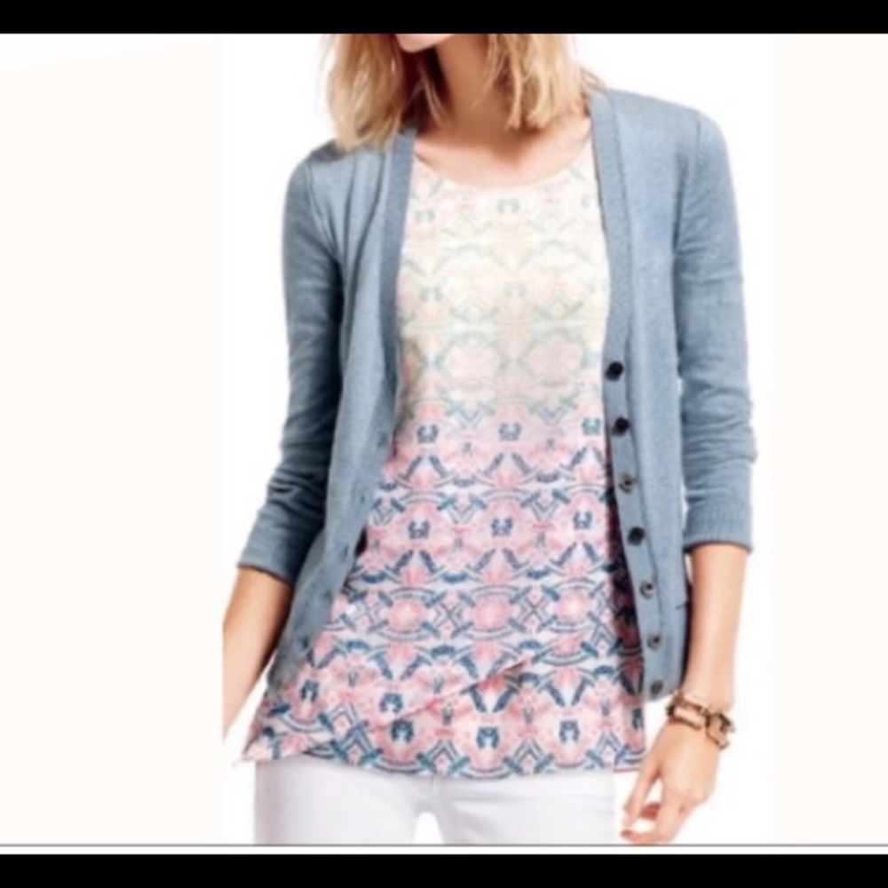 CAbi Mosaic Print Tunic Blouse